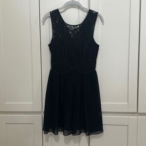BCBG Generation Black short dress size 4 lace top